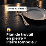 Plan de travail de cuisine en pierre naturelle à la finition mate contemporaine - photo 1